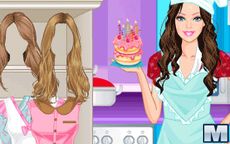 Juego de cocina de Barbie Chef - spaguetti